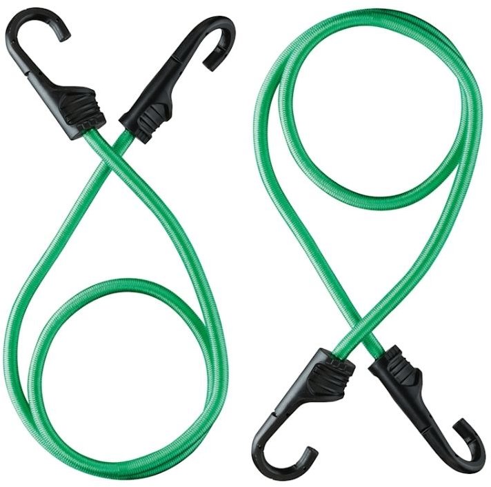 STROXX Gumové upínací popruhy 80 cm zelené, set 2 ks