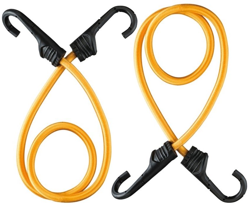 STROXX Gumové upínací popruhy 60 cm oranžové, set 2 ks