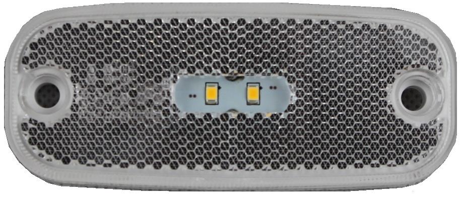 TT technology Poziční LED světlo bílé, obdélníkové obrysové, 0,2 W, 12-24 V
