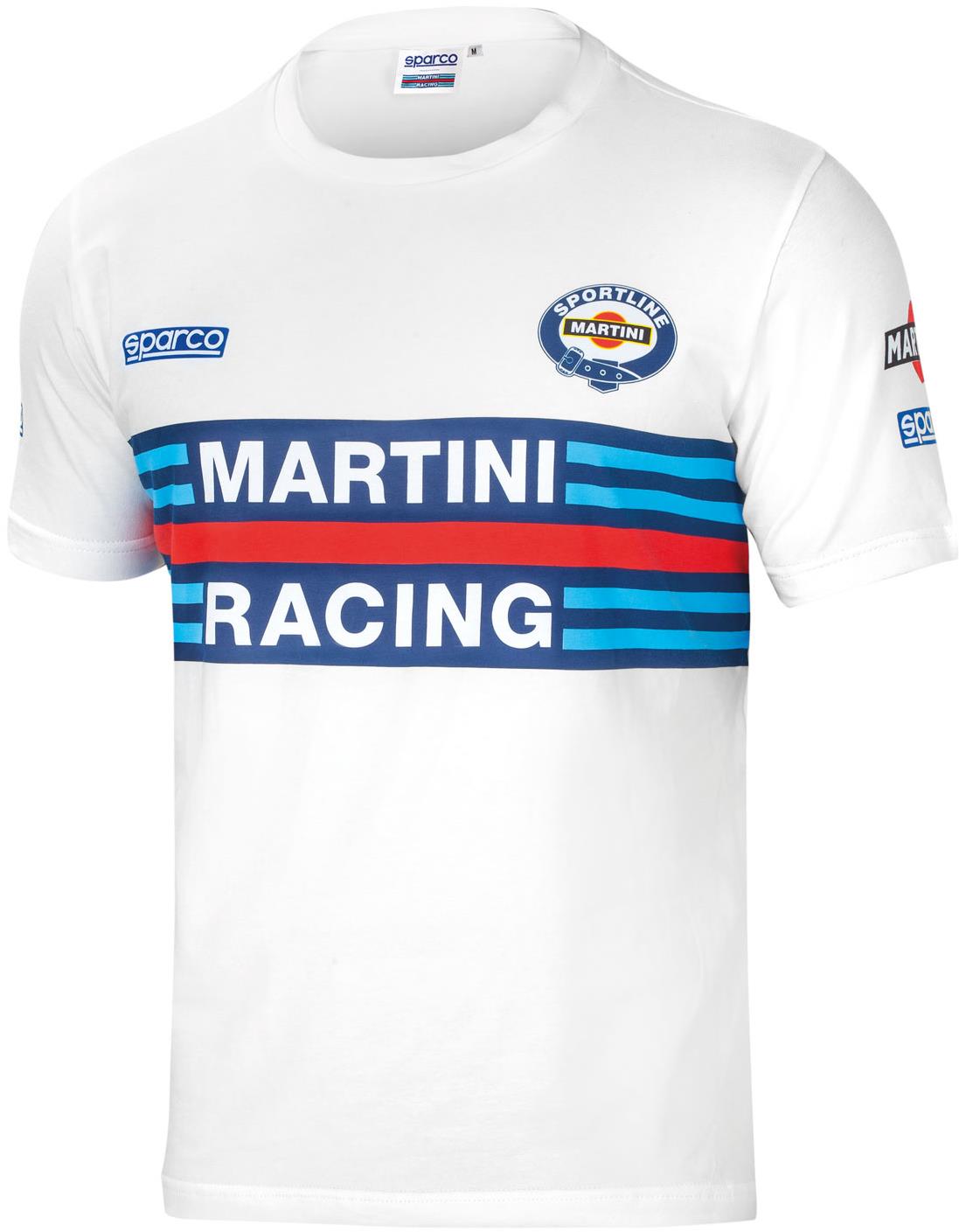 Sparco tričko Martini Racing, barva bílá, velikost L
