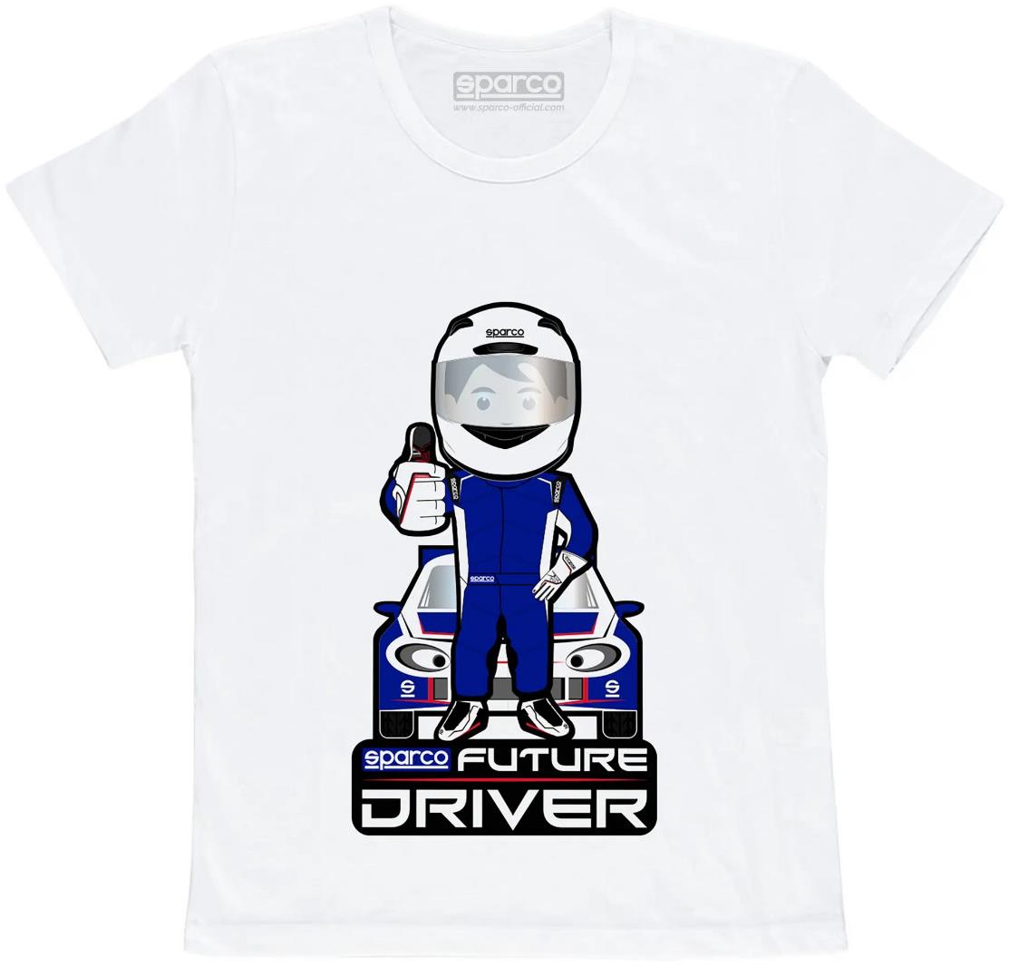 Sparco dětské tričko "Future Driver", barva bílá, velikost 8
