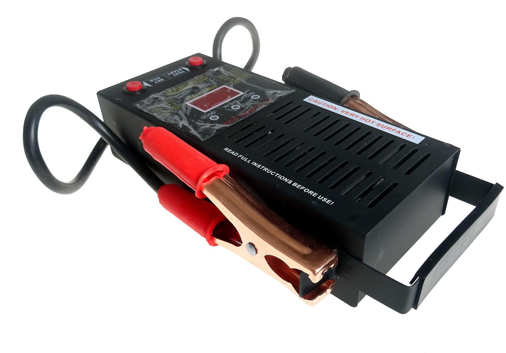 Quatros Digitální tester na akumulátor 12 V, měřák autobaterie