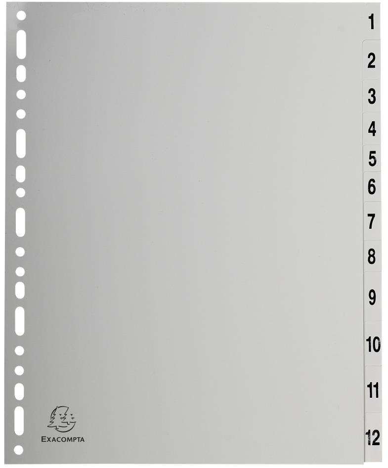 Exacompta Rozdružovač A4 Exacompta PVC 1-12 Maxi