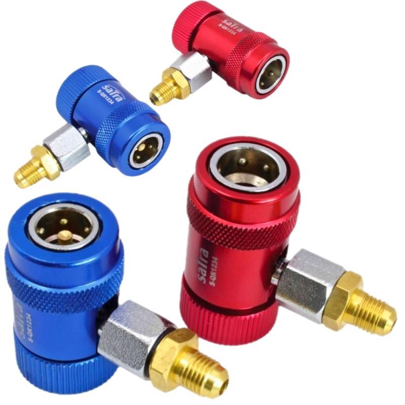 SATRA Servisní konektory pro klimatizace R1234YF, 90° S-QR1234