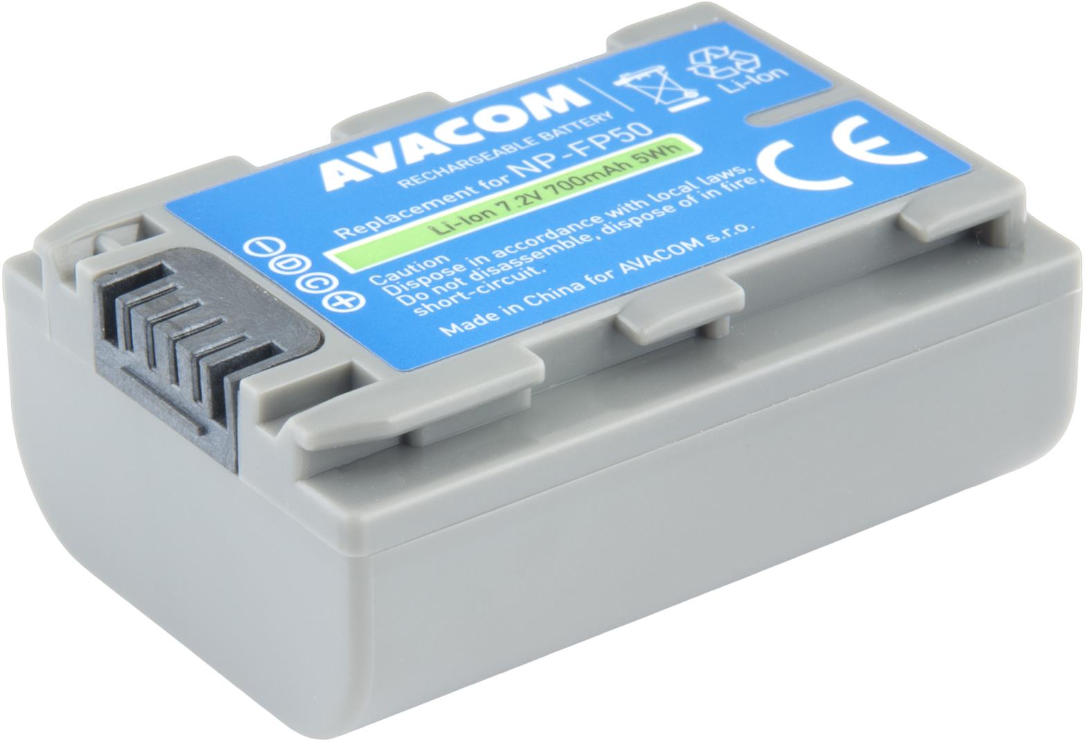 AVACOM Sony NP - FP50 Li-Ion 7.2 V, 700 mAh, 5 Wh