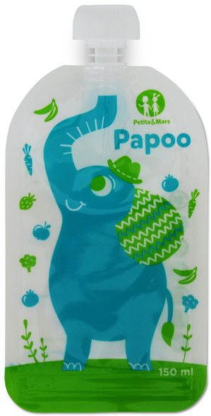 PETITE&MARS kapsička na jídlo Papoo - 6× 150 ml