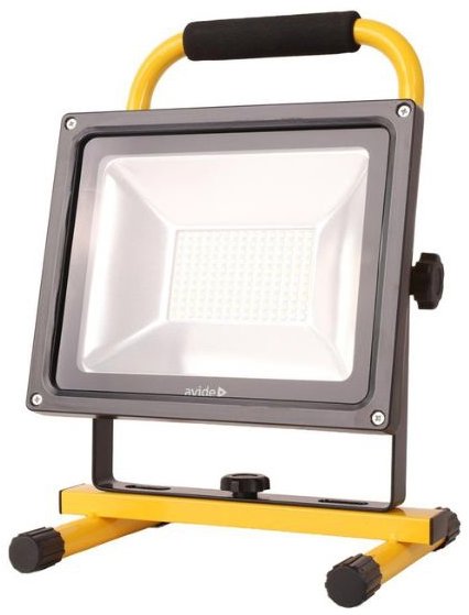 AVIDE Přenosný USB nabíjecí LED reflektor 30 W, 2100 lm, denní, stmívatelný vypínačem, 3 roky záruka