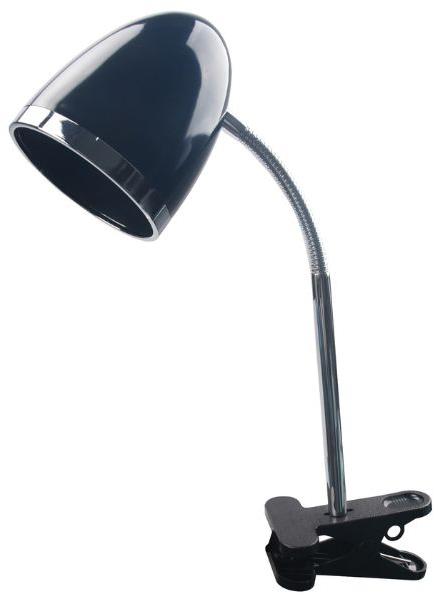 Avide Stolní lampa s klipem, černá