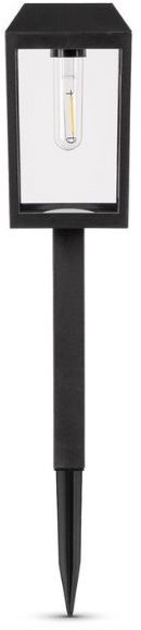 ENTAC Zahradní solární světlo LED velká lucerna, 50 cm, zapichovací, teplá, vyměnitelná baterie