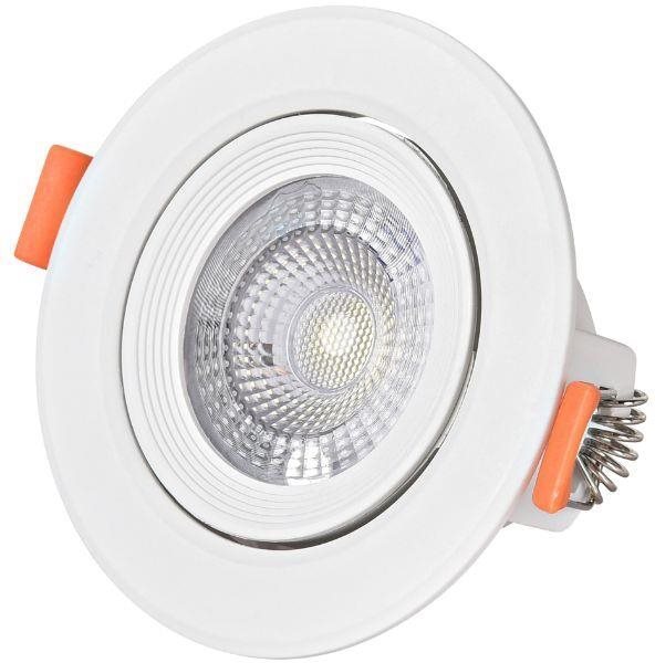 Výklopné podhledové bodové LED 5 W kruh teplá 9 cm