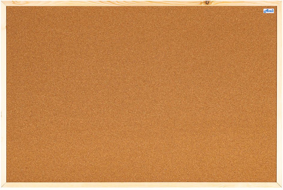 Dřevěný rámový nástěnný panel AVELI cork 120x90cm