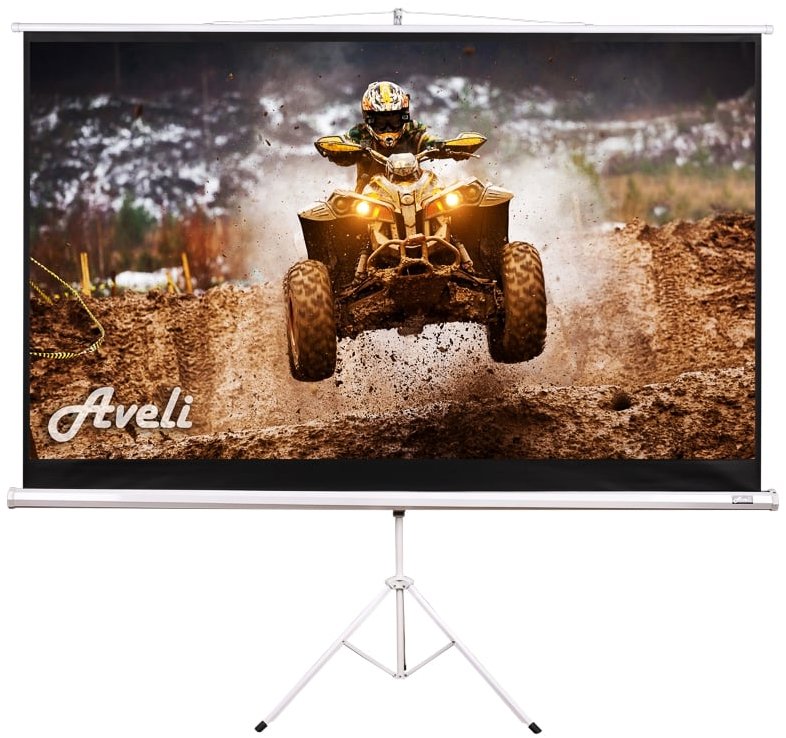 AVELI mobilní stativ s plátnem 92" pro projekce