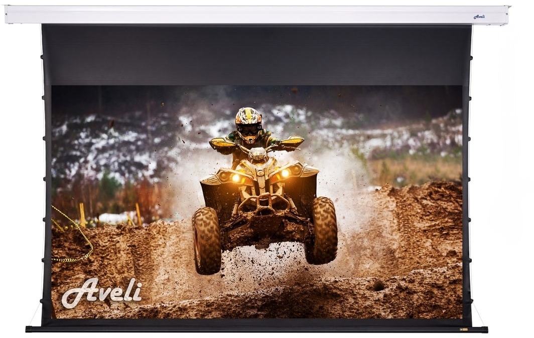 AVELI PREMIUM, roleta s elektrickým motorem, 100", (16:9), black