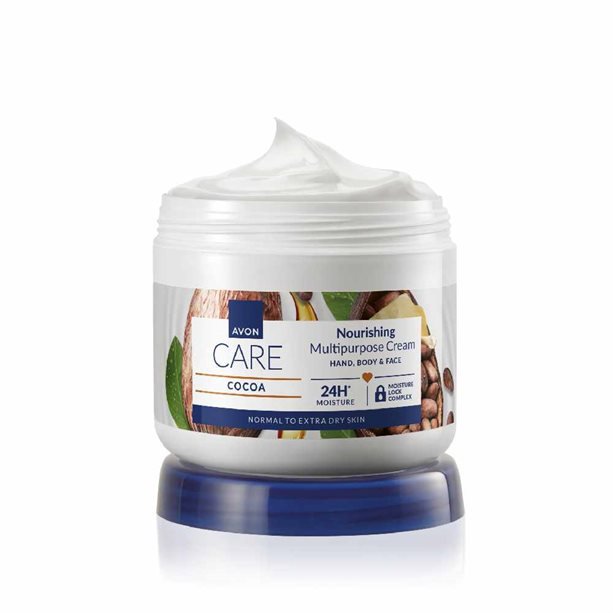 Avon Vyživující krém na obličej, ruce a tělo s kakaovým máslem, 400 ml
