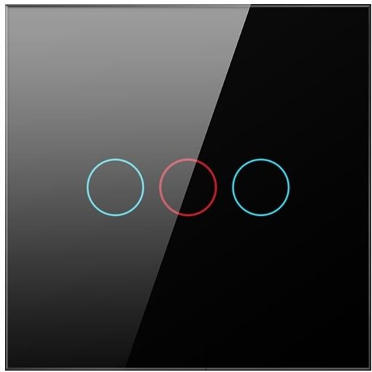 AVATTO LZTS02-EU-220V Zigbee switch, černý