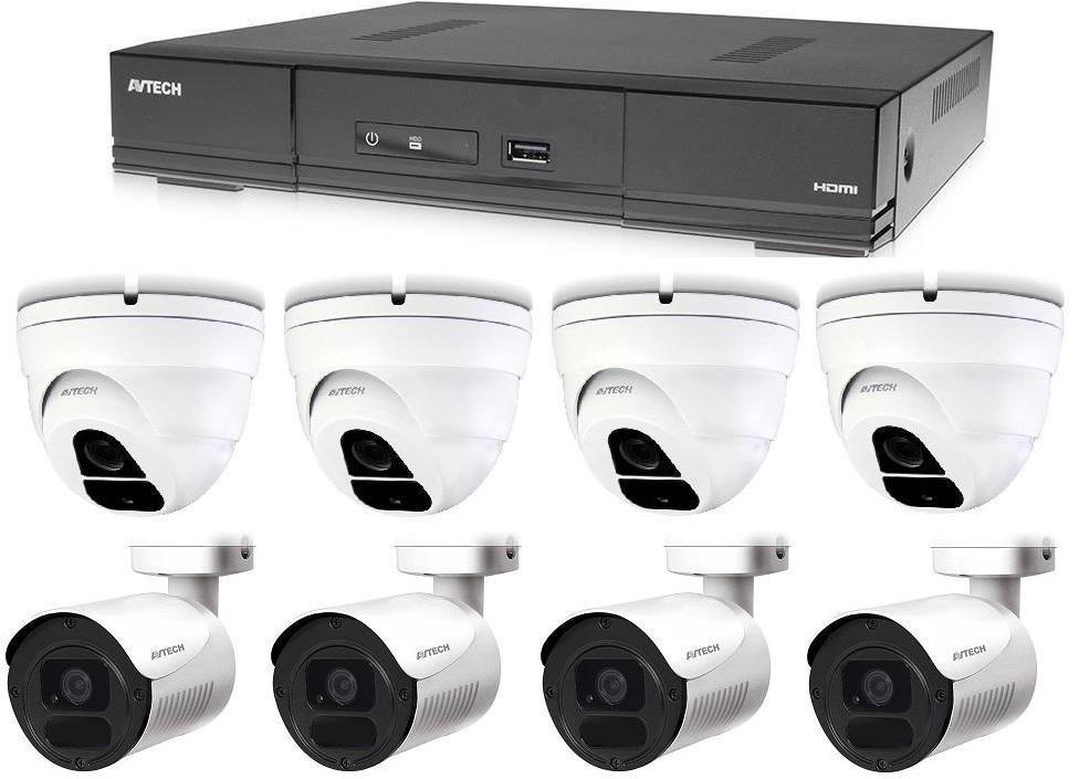 AVTECH Kamerový set s 5MPX kamerami a DVR