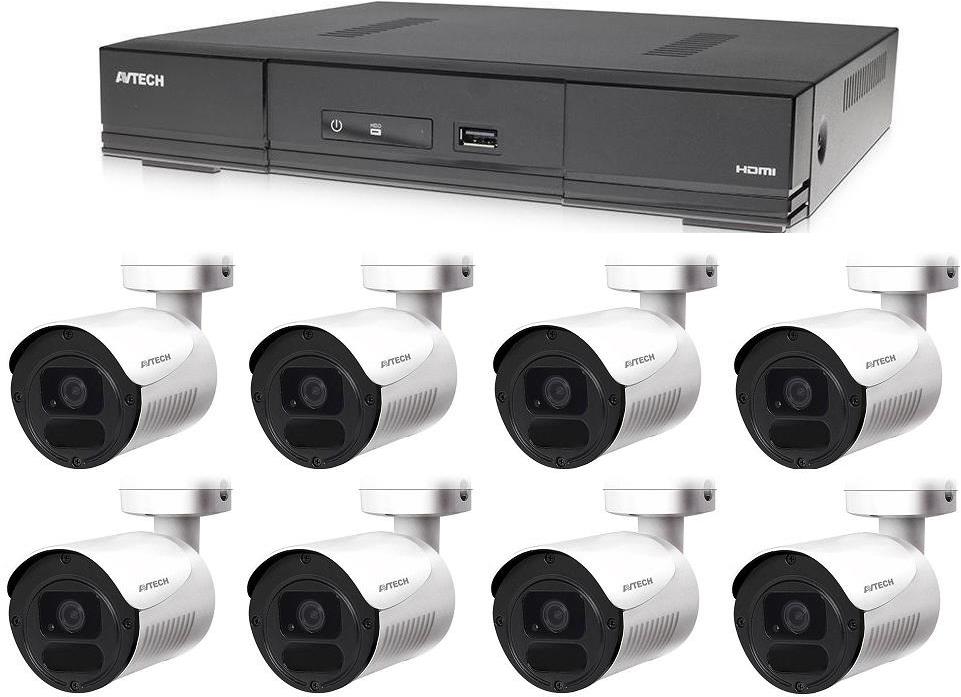 AVTECH Kamerový set s DVR a Bullet kamerami