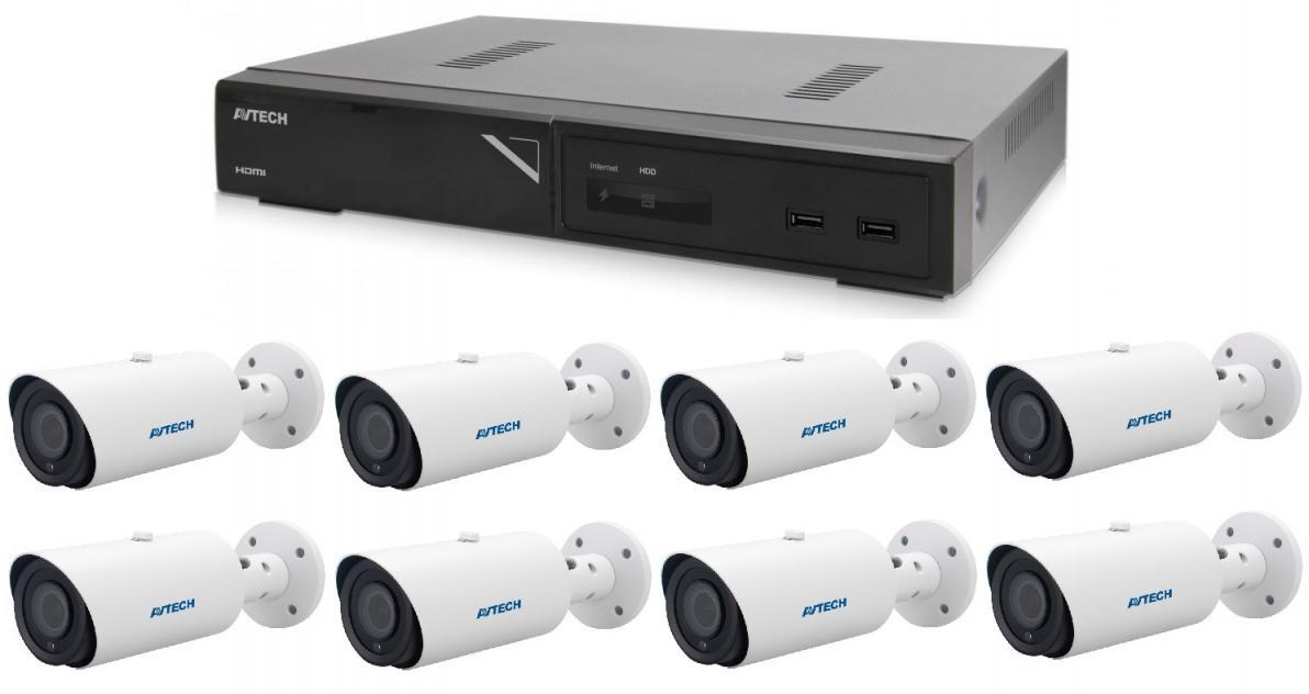 AVTECH NVR AVH1109 s 8x 5MPX IP motorzoom bullet kamerami