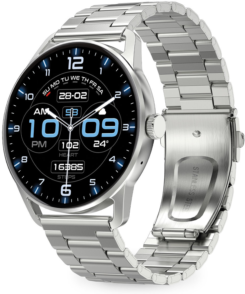 Aligator Watch AMOLED PRO, stříbrné