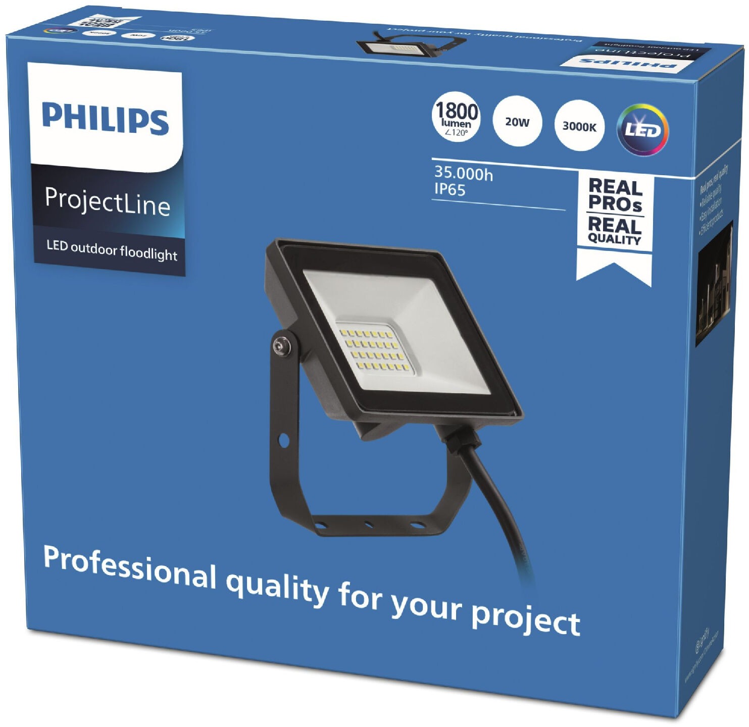 Philips LED vodotěsný světlomet Projectline 20 W 3000 K