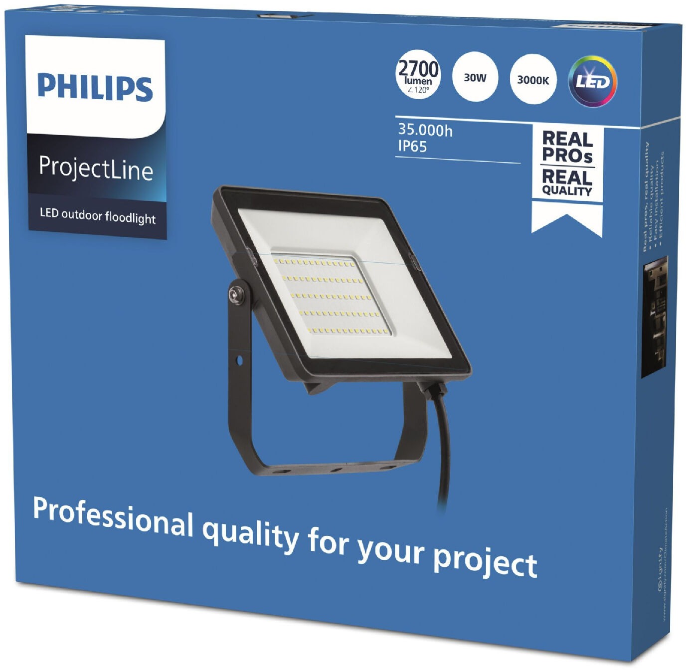 Philips LED vodotěsný světlomet Projectline 30 W 3000 K