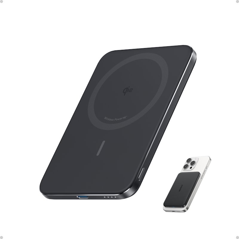 Anker Nano 5000mAh, Bezdrátová, 20W černá