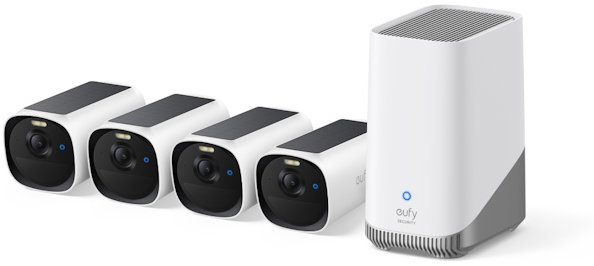 Eufy E40 (sada 4 ks + jednotka HomeBase 3) 2K bílý