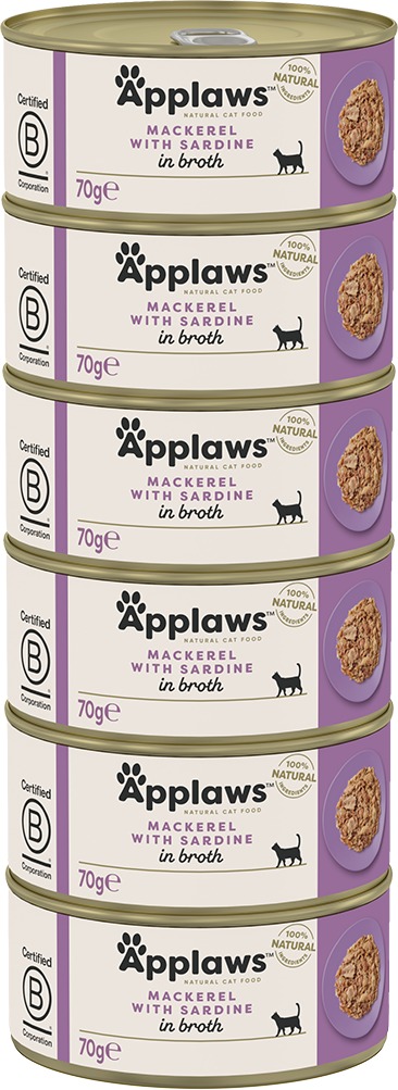 Applaws konzerva Makrela a sardinky 6 × 70 g