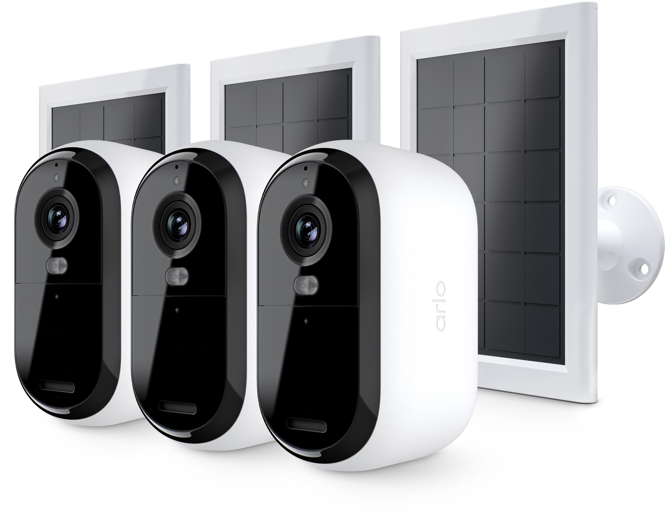 Arlo Essential Gen.2 Bundle 2K Outdoor Security Camera, 3 + 3, bílá