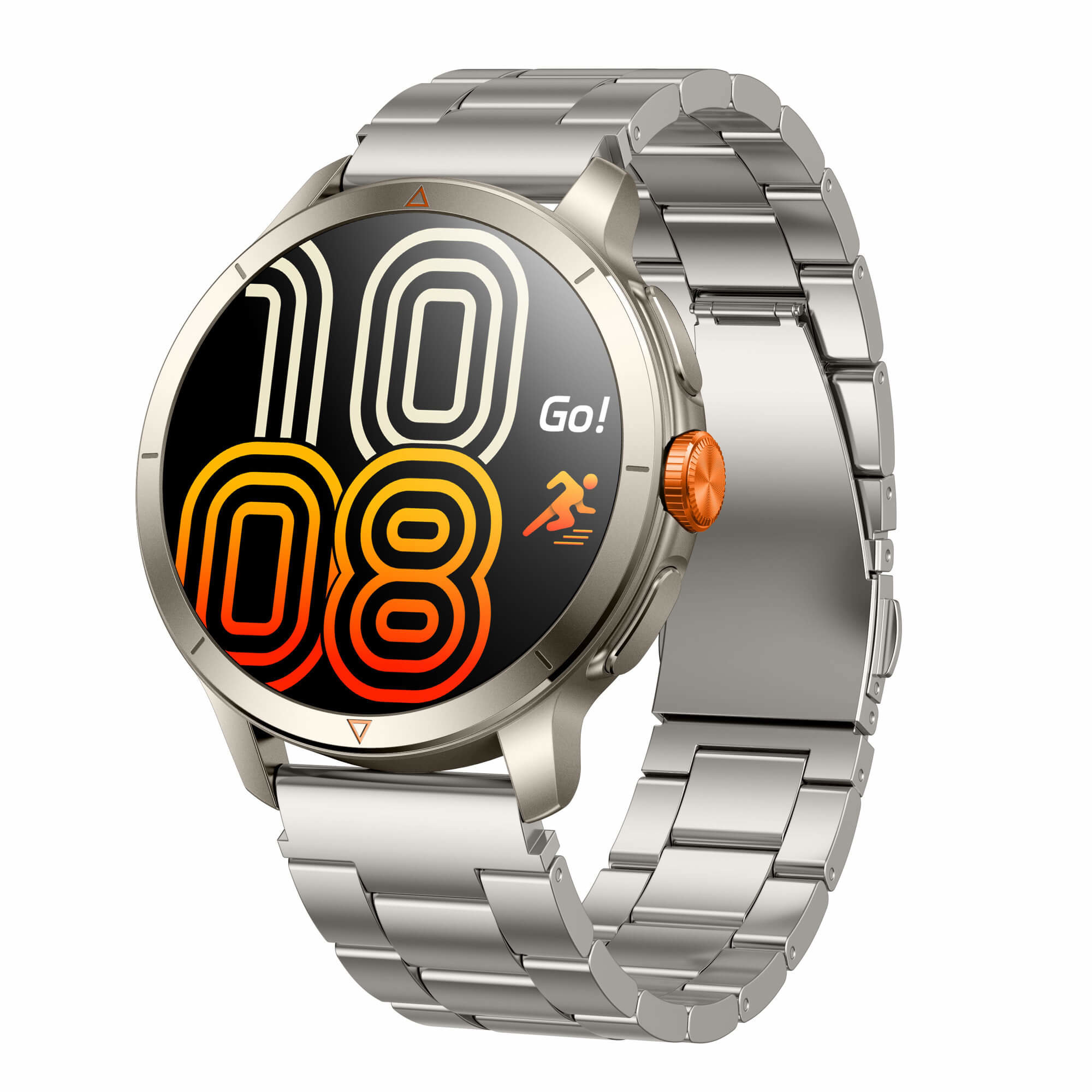 ARMODD Silentwatch 8 Pro GPS titanová s kovovým řemínkem + silikonový řemínek