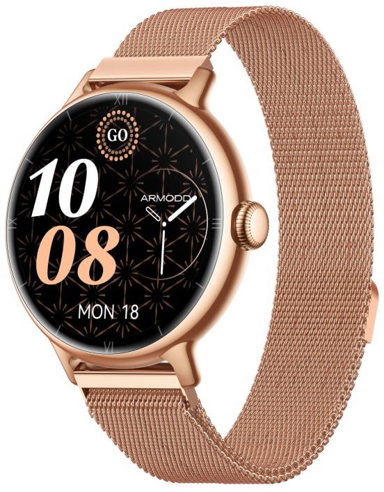 ARMODD Candywatch 5 GPS rose gold s kovovým řemínkem