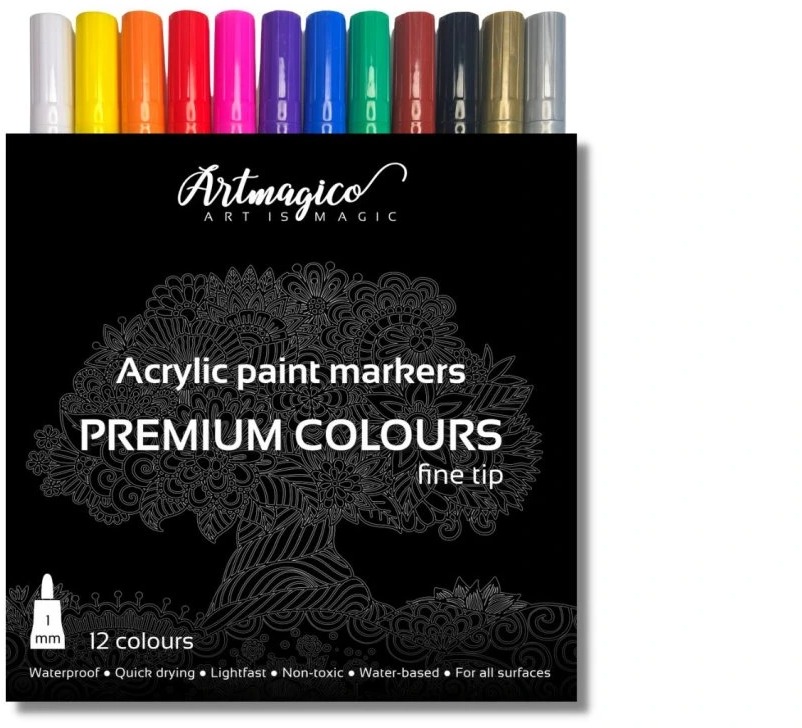 Artmagico Akrylový popisovač s jemným hrotem v různých barvách