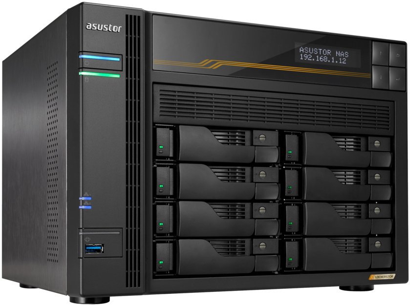 Asustor Lockerstor 8 Gen3 - AS6808T, výkonné NAS zařízení pro chytré datové úložiště.