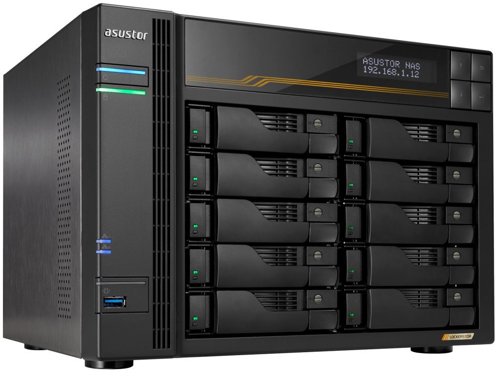 Asustor Lockerstor 10 Gen3 - AS6810T, chytré datové úložiště s 10 bayy