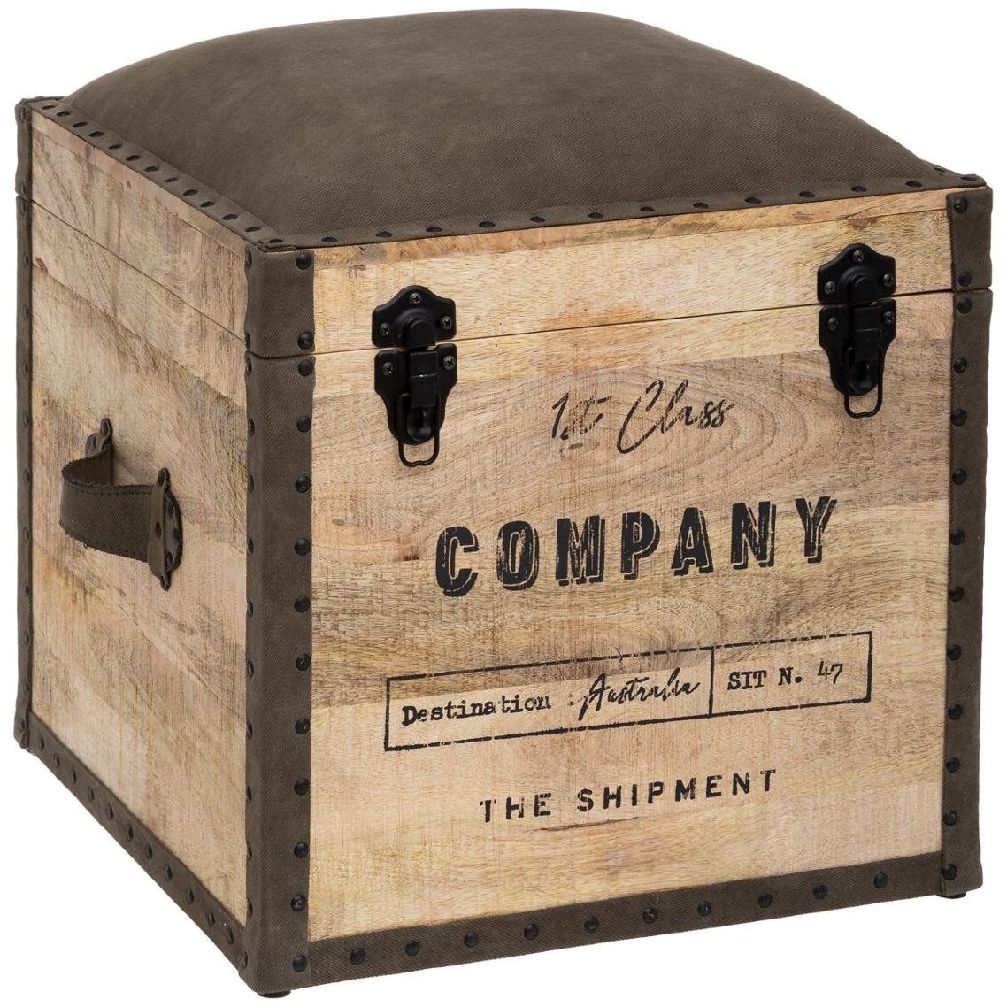 Hnědé sedadlo Atmosphera s odkládací přihrádkou