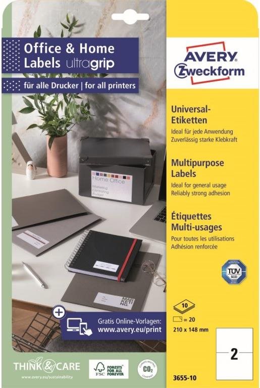 Samolepící etikety Avery Zweckform 3655-10