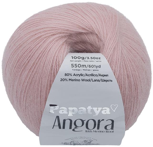 Bellatex Angora Merino Papatya 100g, 4420 starorůžová