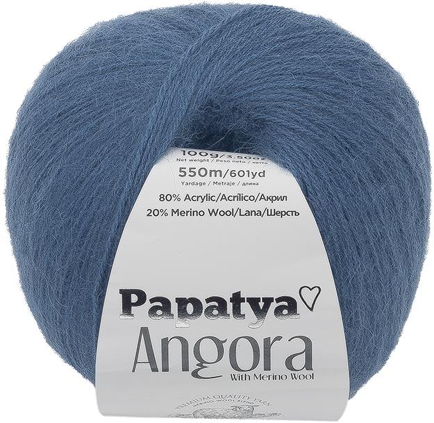Bellatex Angora Merino Papatya 100g, 5680 modrá