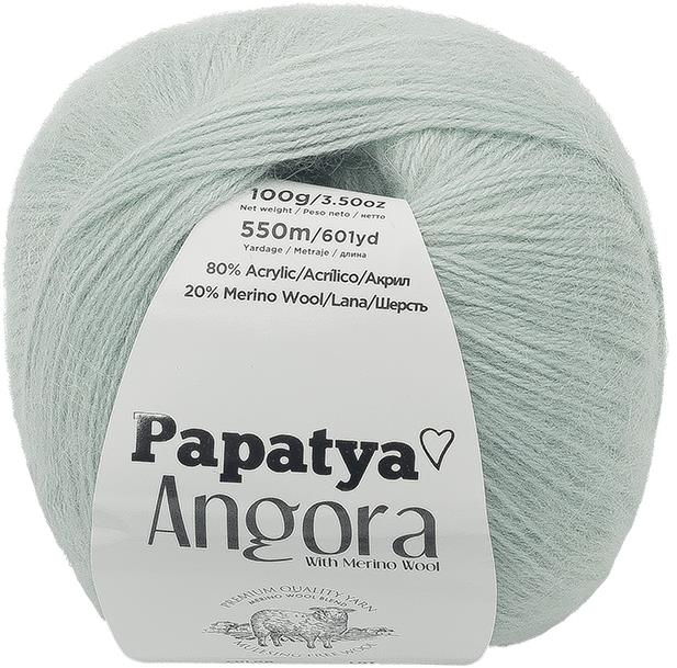Bellatex Angora Merino Papatya 100g, 5820 sv.mint