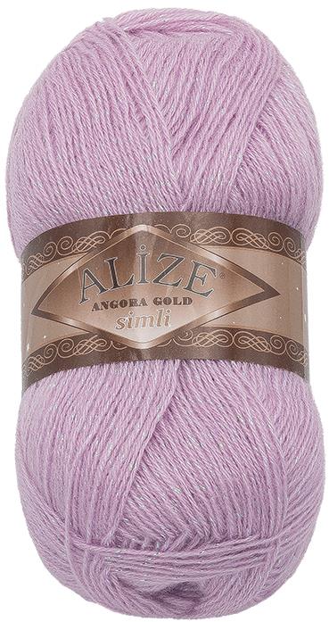 Bellatex Angora Gold Simli 100g, 27 sv.fialová