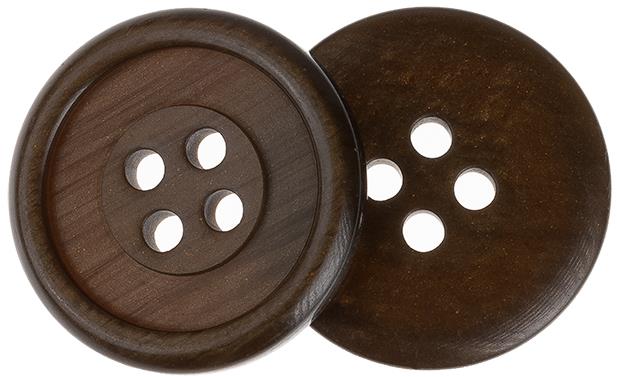 Knoflíky Žirovnice Knoflík 2 cm hnědozlatý čtyři dírky, 349890J, sada 3 ks