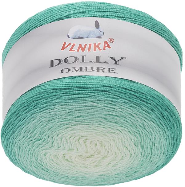 VLNIKA Dolly Ombre 250 g, 301 zelená