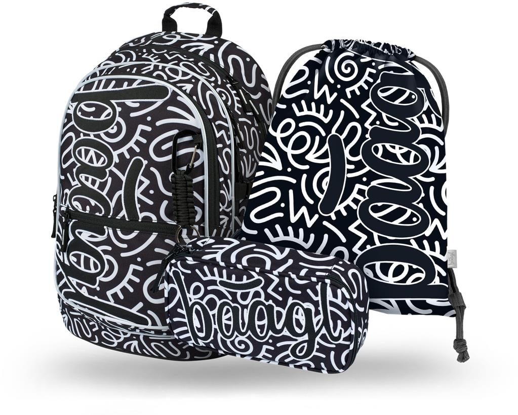 BAAGL 3 SET Core Element - batoh, penál a sáček pro školáky