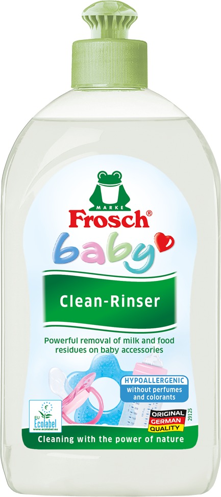 FROSCH Baby Hypoalergenní mycí prostředek na kojenecké lahve a dudlíky 500 ml