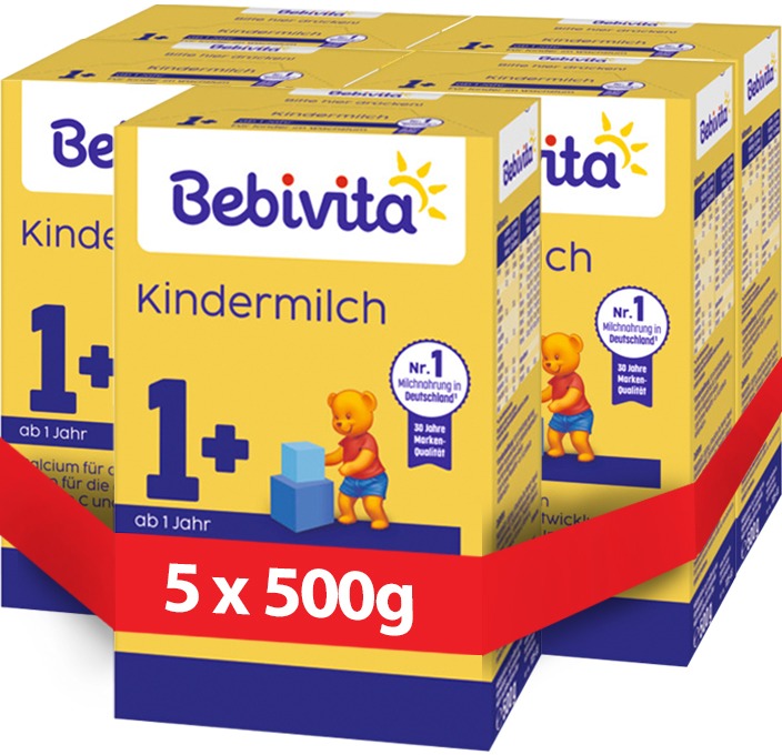BEBIVITA 1+ pokračovací kojenecká výživa 5× 500 g