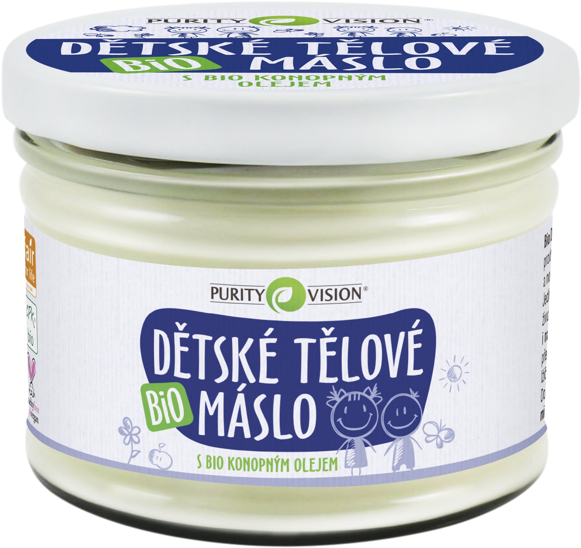 PURITY VISION Bio Dětské tělové máslo 350 ml