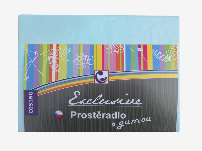 COSING Bavlněné prostěradlo 120 × 60 cm modrá