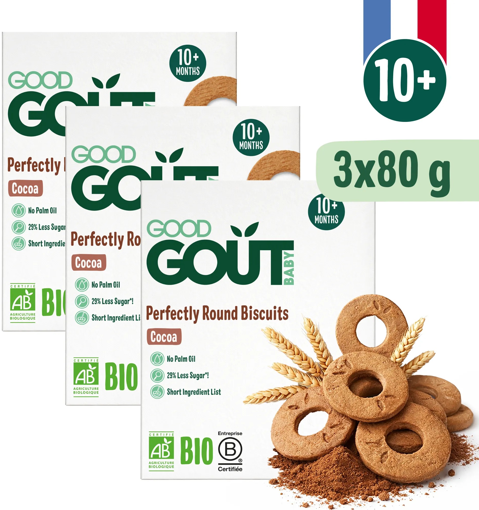 Good Gout BIO Kakaová kolečka 3× 70 g