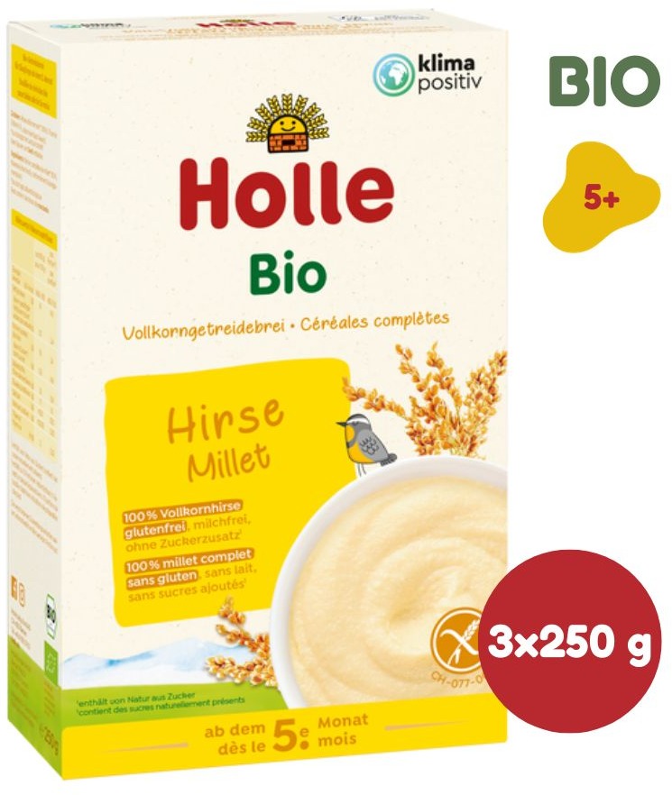 HOLLE BIO Jahelná kaše 3× 250 g