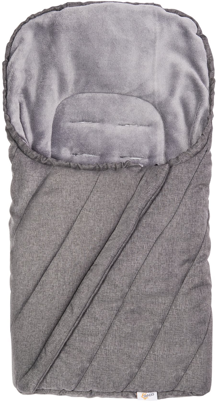 DIAGO Fusak do autosedačky DELUXE – šedý